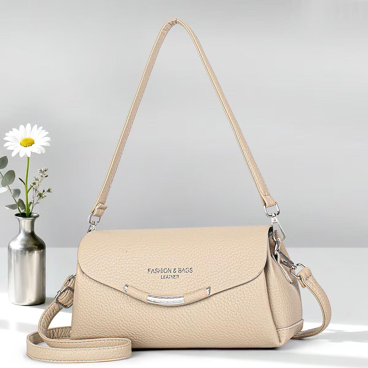 ⭐ SEASONAL OFFER ⭐ 1 PC Women's PU Leather Handbag Lightweight Fashionable Durable Medium Round Solid Style for Daily Travel Shopping Work