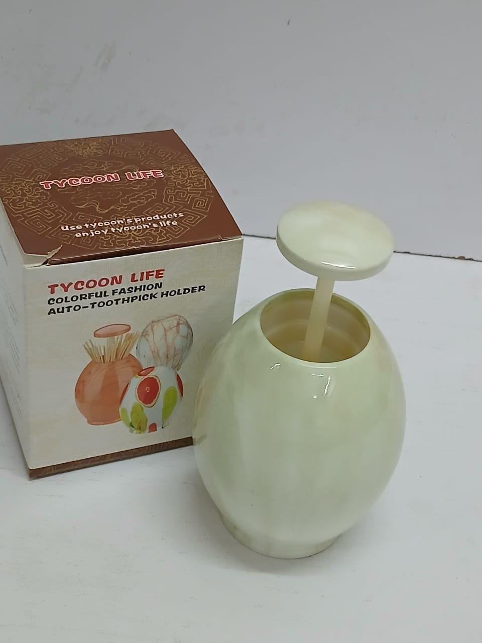 🌟 TOP SELLING OFFER 🌟 - A 1 pc ⏯️Egg-shaped toothpick dispenser now available.. at affordable price and of very high quality