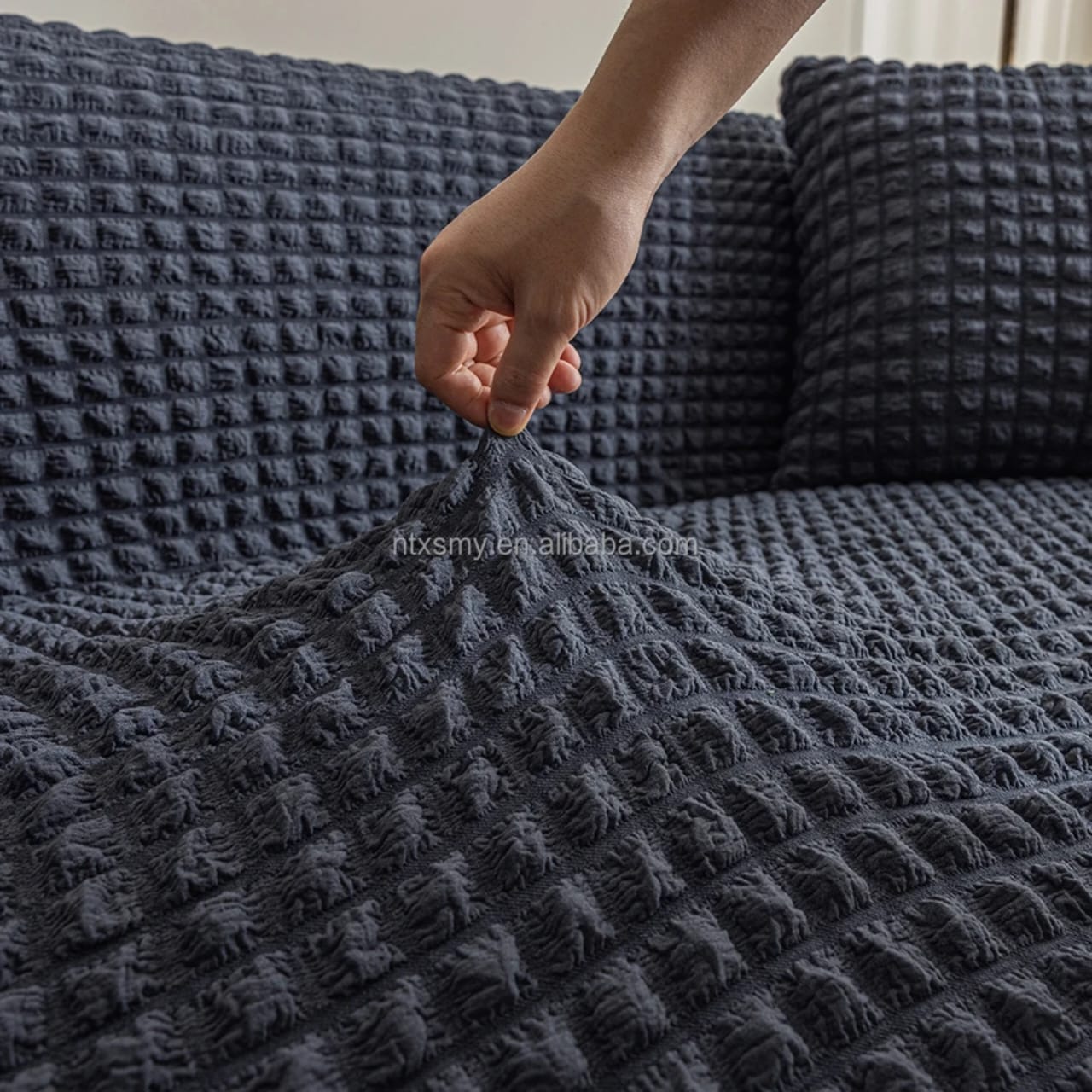 🔥 HOT SELL OFFER 🔥 – 1 Set Loose Sofa Covers 7 Seater (3:2:1:1) Stretch Fabric Couch Covers Soft Protective Living Room Decor