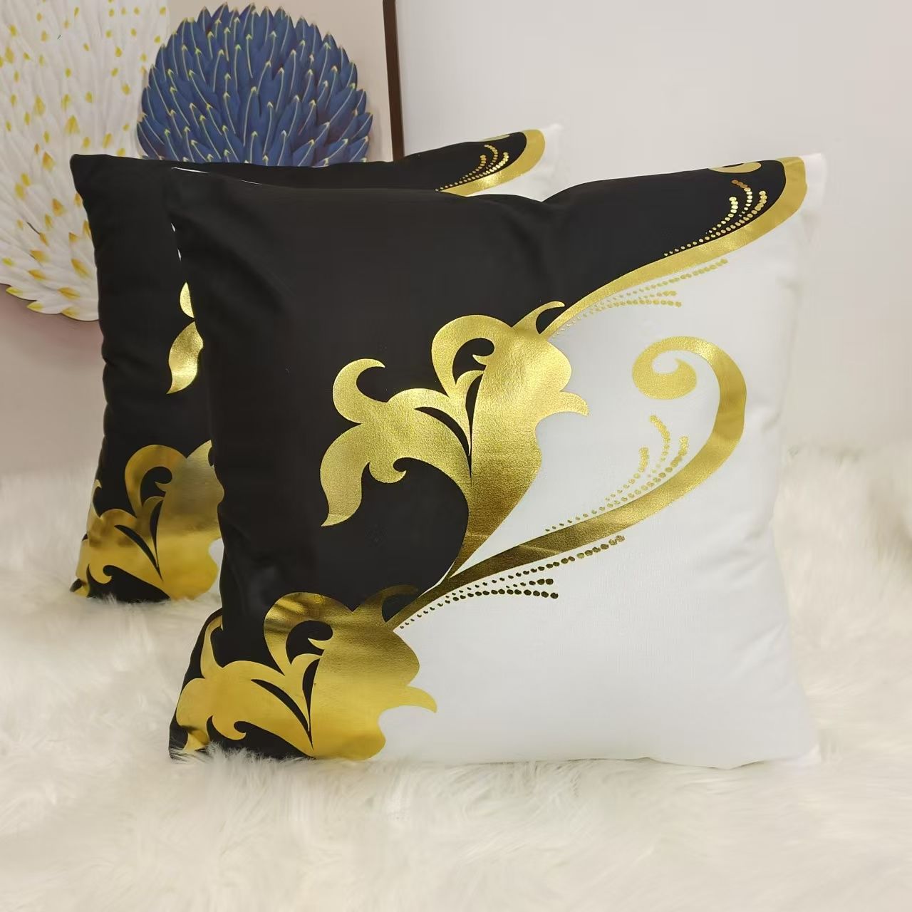 [OFFER !!! OFFER !!! ] 1 pair classy stylish high quality home Gold cases