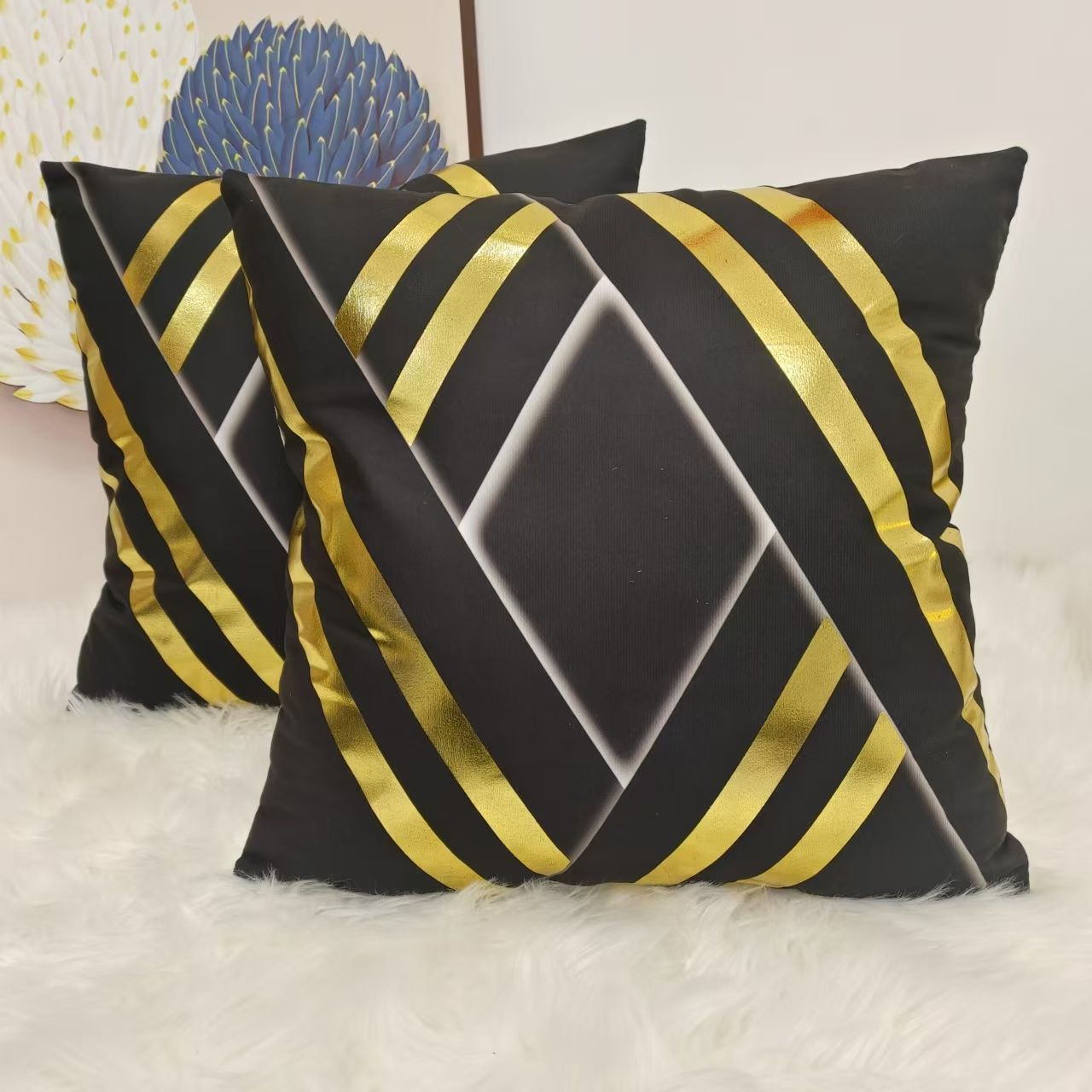 [OFFER !!! OFFER !!! ] 1 pair classy stylish high quality home Gold cases