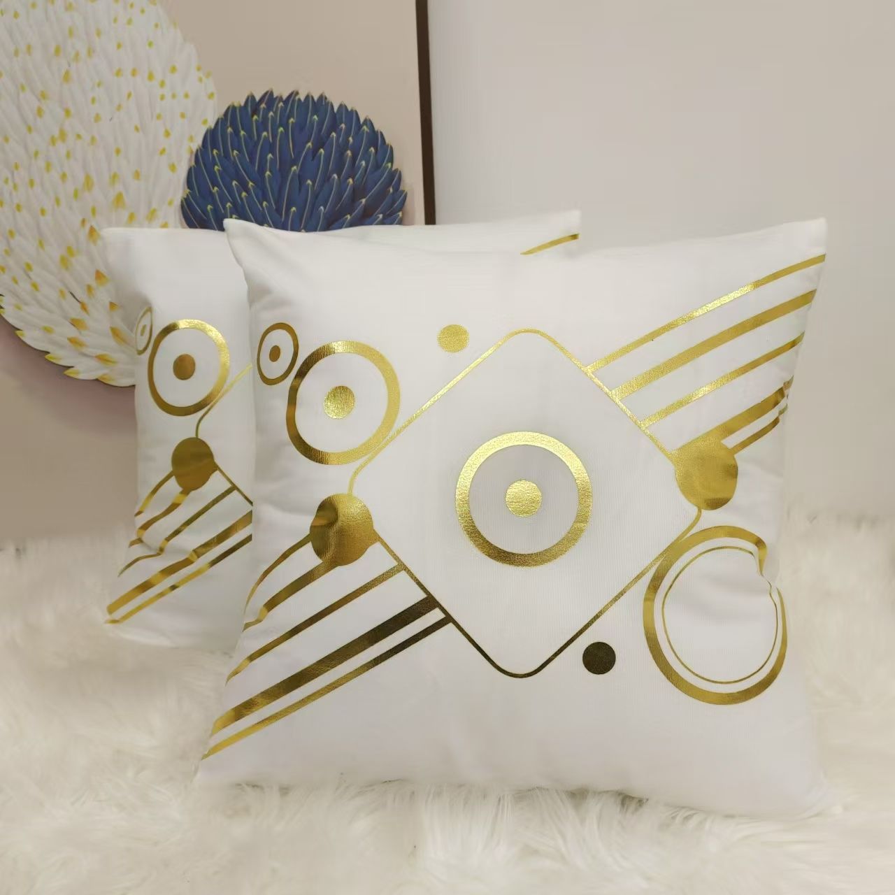 [OFFER !!! OFFER !!! ] 1 pair classy stylish high quality home Gold cases