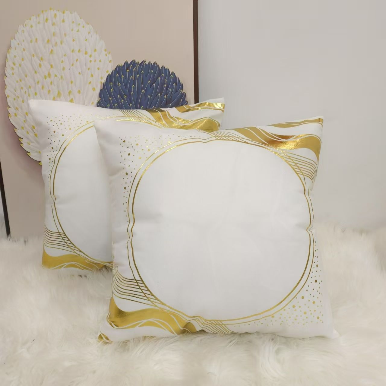 [OFFER !!! OFFER !!! ] 1 pair classy stylish high quality home Gold cases