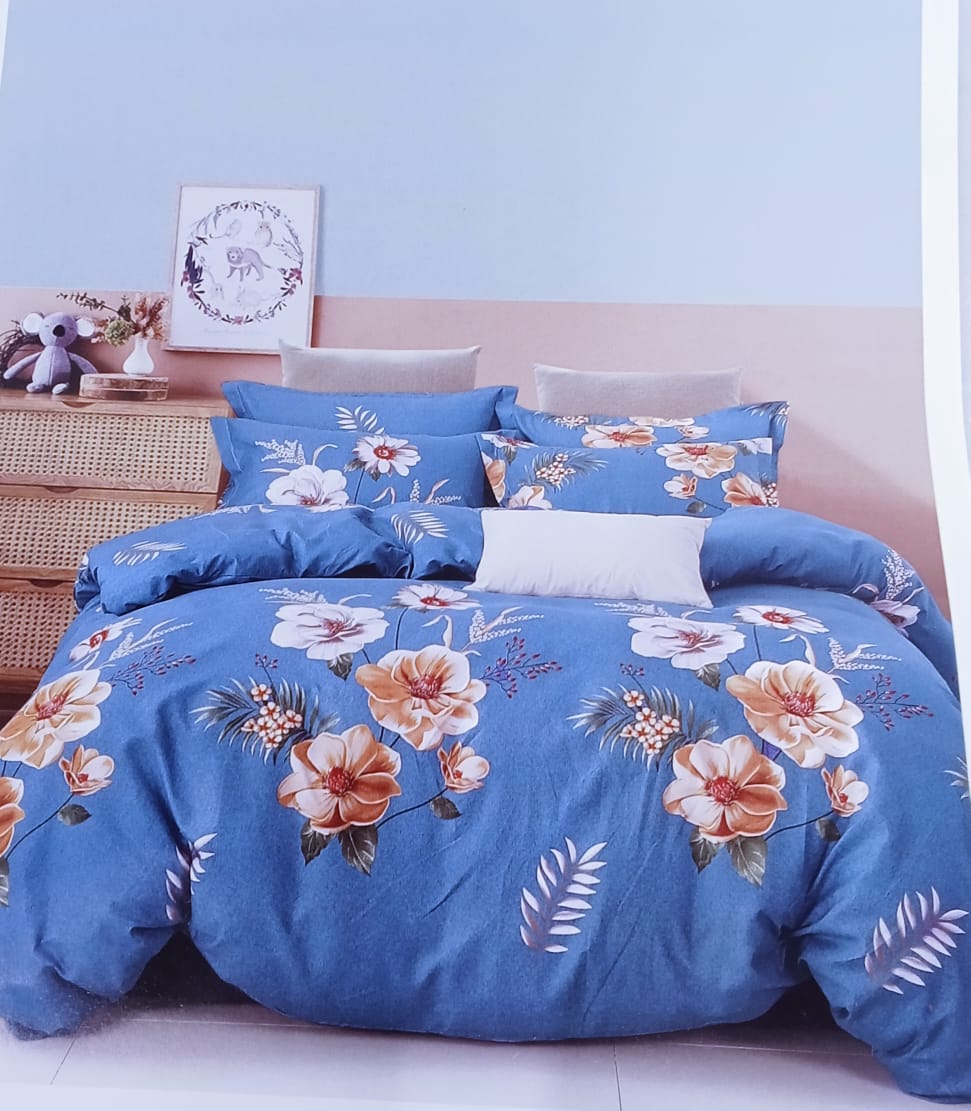 [ NEW LIMITED OFFER 🤩🤩✨ !!! ] 4 Pcs Size 6X6 Brand New Classy High Quality Stylish and Luxurious duvet cover with 1 duvet cover ,1 bedsheet.& 2 pillow cases ✨ Desiring To Serve The Best Experience✔