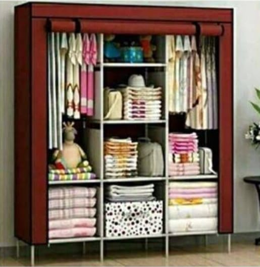 [🔥 LIMITED OFFER JUST FOR YOU🔥 🥑🌽ONLY AT KILIMALL !!! ] 1 Pc Classy Brand New High Quality Stylish and Luxurious Space Saving 3 Column wooden wardrobes,.Designed With Durability and Functionality