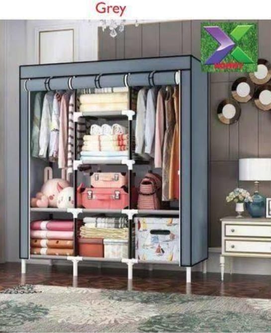 [🔥 LIMITED OFFER JUST FOR YOU🔥 🥑🌽ONLY AT KILIMALL !!! ] 1 Pc Classy Brand New High Quality Stylish and Luxurious Space Saving 3 Column wooden wardrobes,.Designed With Durability and Functionality