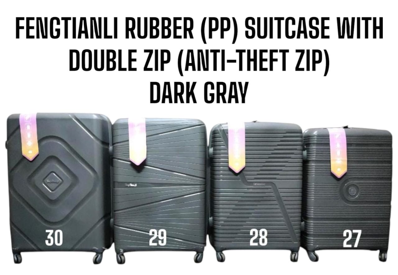 [ TRAVEL IN STYLE 🤩🤩✨ !!! ] 3 IN 1 SIZE 27 Fengtianli PP Fiber  (RUBBER) Double zip suitcase✨.Thats Great For Keeping all Your Necessities Safely Organised While Still Looking Your Absolute Best🔥