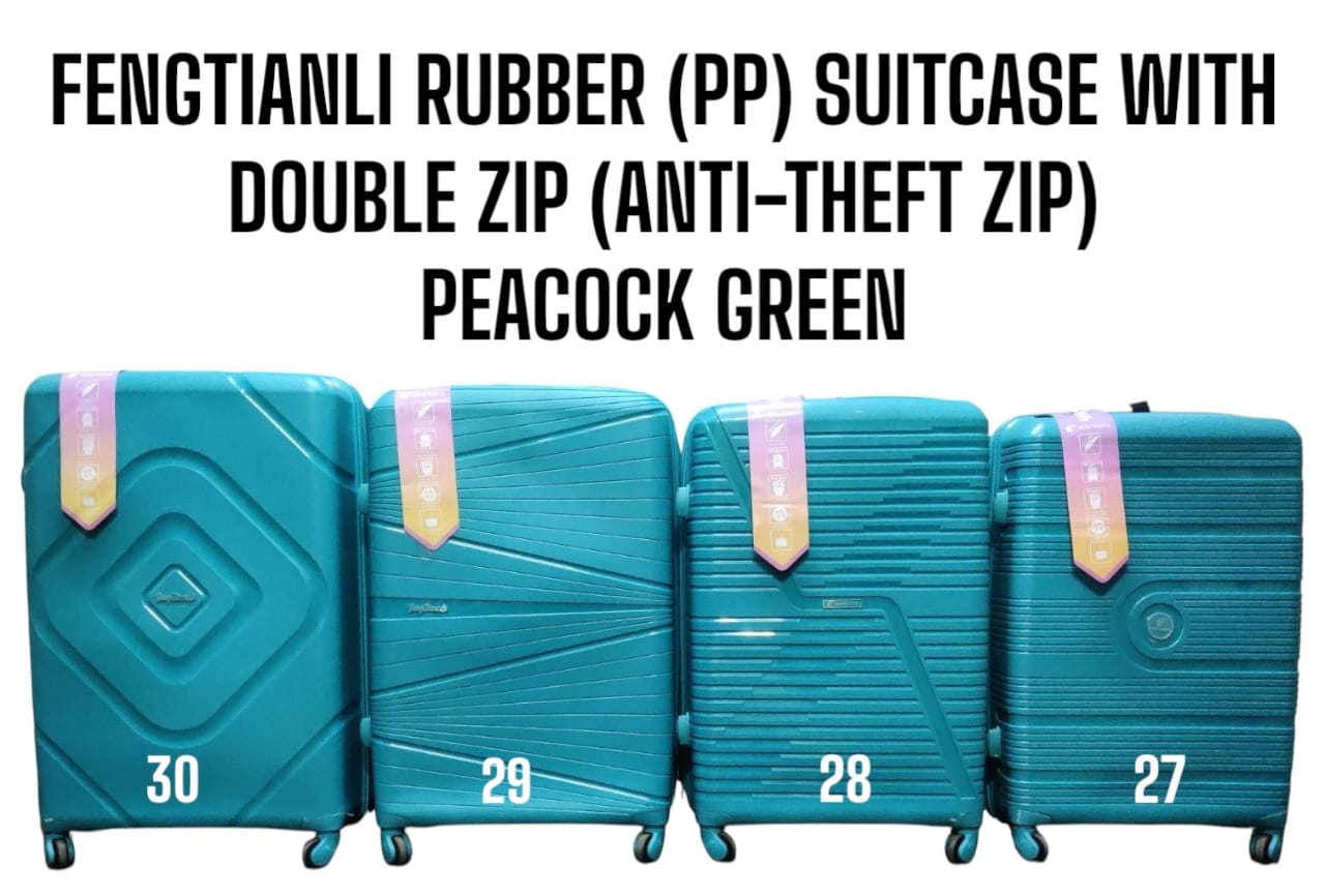 [ TRAVEL IN STYLE 🤩🤩✨ !!! ] 3 IN 1 SIZE 27 Fengtianli PP Fiber  (RUBBER) Double zip suitcase✨.Thats Great For Keeping all Your Necessities Safely Organised While Still Looking Your Absolute Best🔥