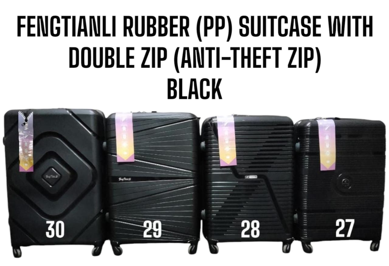 [ TRAVEL IN STYLE 🤩🤩✨ !!! ] 3 IN 1 SIZE 27 Fengtianli PP Fiber  (RUBBER) Double zip suitcase✨.Thats Great For Keeping all Your Necessities Safely Organised While Still Looking Your Absolute Best🔥