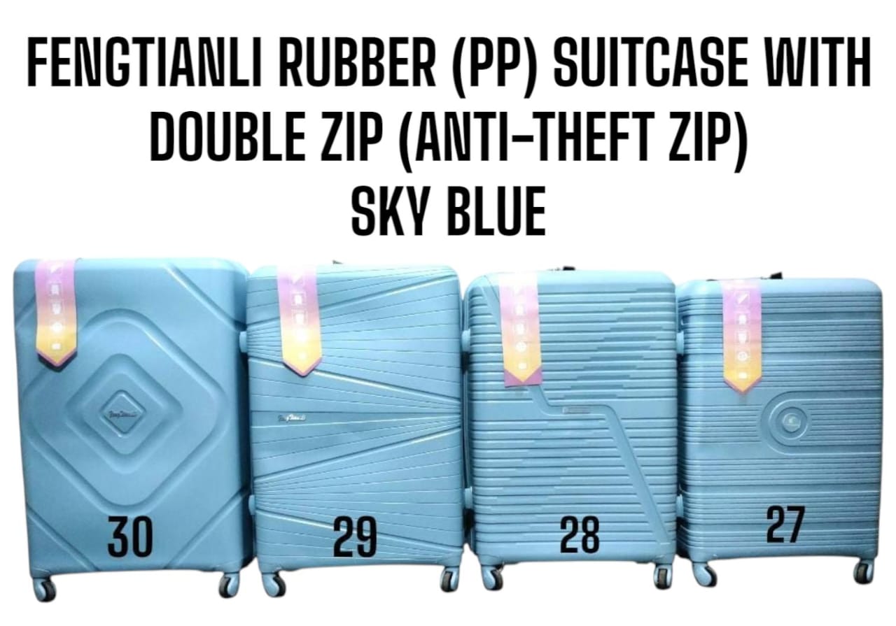[ TRAVEL IN STYLE 🤩🤩✨ !!! ] 3 IN 1 SIZE 27 Fengtianli PP Fiber  (RUBBER) Double zip suitcase✨.Thats Great For Keeping all Your Necessities Safely Organised While Still Looking Your Absolute Best🔥
