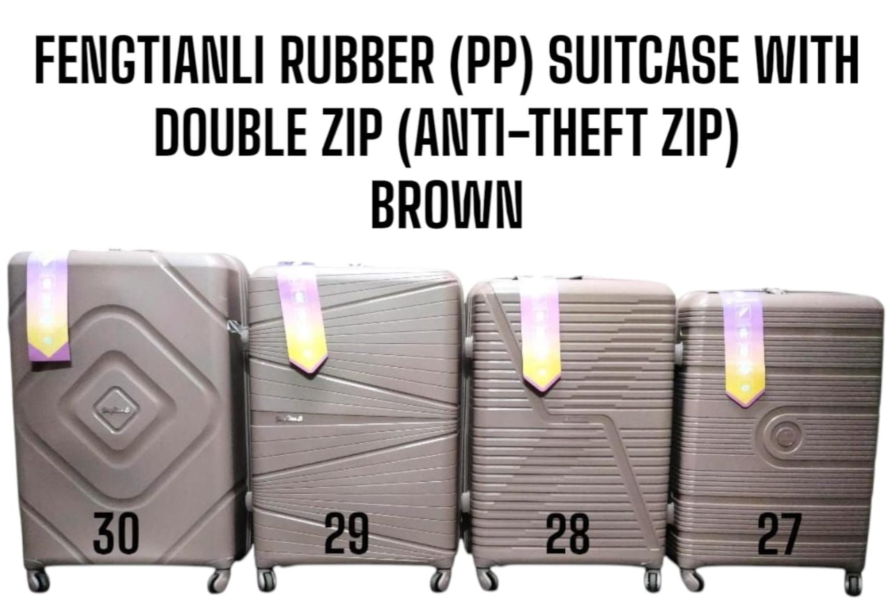 [ TRAVEL IN STYLE 🤩🤩✨ !!! ] 3 IN 1 SIZE 27 Fengtianli PP Fiber  (RUBBER) Double zip suitcase✨.Thats Great For Keeping all Your Necessities Safely Organised While Still Looking Your Absolute Best🔥
