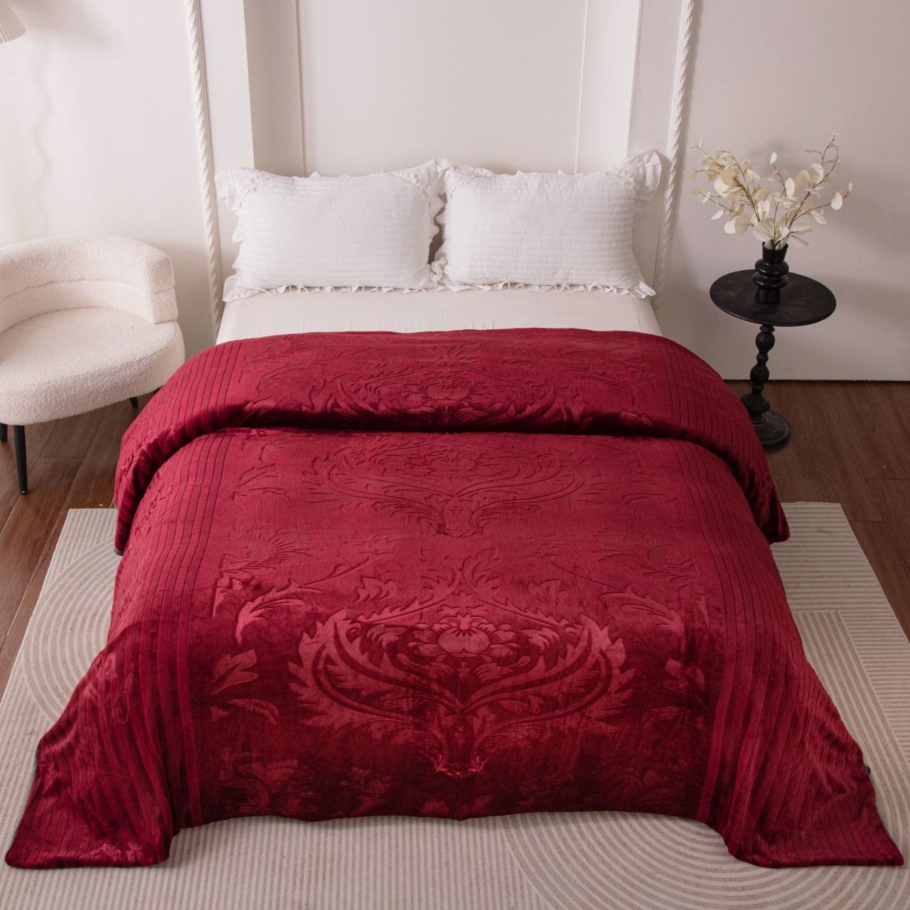 [🔥EXPERIENCE LUXURY FOR LESS 🔥 🥑🌽 !!! ] 4 Pc Size 6X7 Classy Brand New High Quality Stylish and Luxurious Indian Silk duvets with 2 Pcs Pillowcases and 1 Pc Bedsheet at Affordable Price ✨