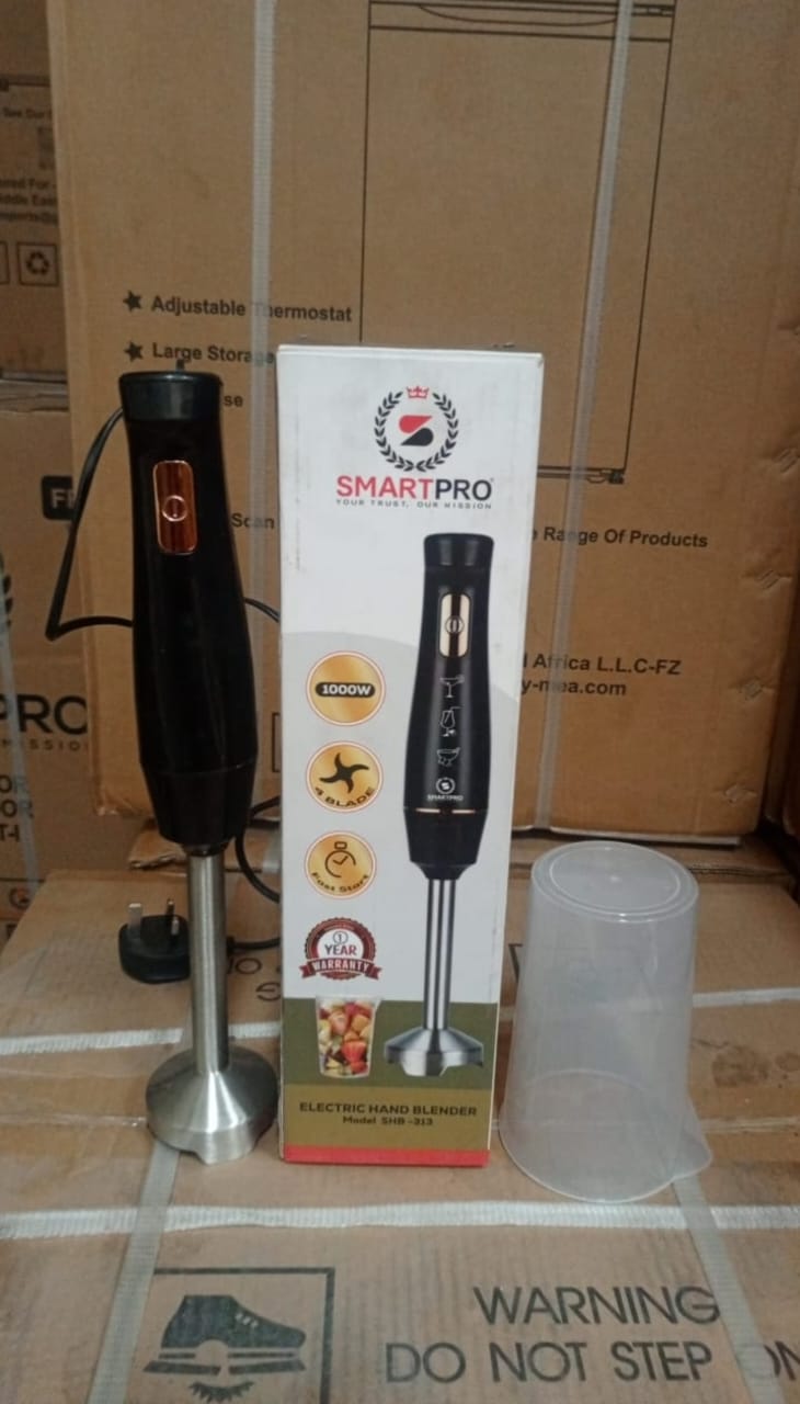 LIMITED STOCK / 🌟 HOT DEAL 🔥1pc Smartpro Hand Blender with Jar – 4 Blade, 800W Speed | Smart Deal