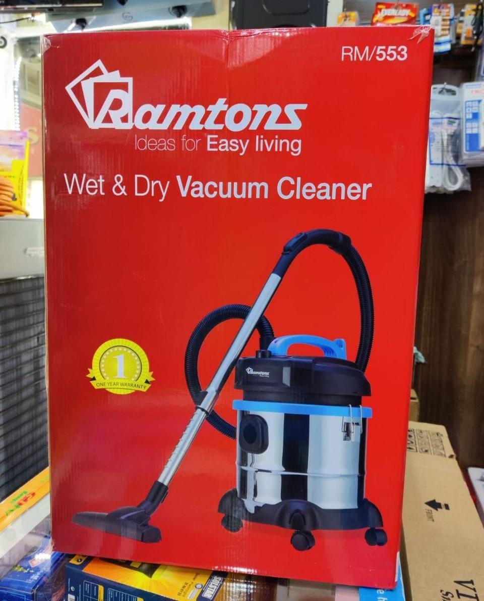 💨 Ramtons 21L Wet & Dry Vacuum Cleaner – Powerful, Multi-Surface Cleaning, Compact, Durable & Easy to Use 💨