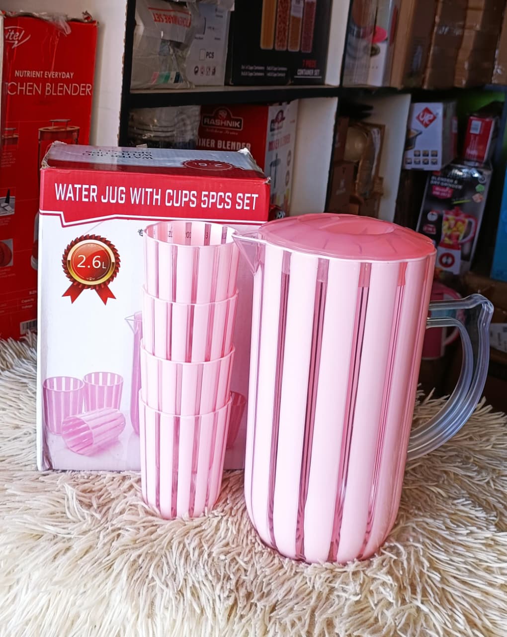 🥤 Offer!!! Acrylic Jug with 6 Tumblers – Durable, Lightweight, Stylish Drinkware Set for Home, Parties & Daily Use 🥤