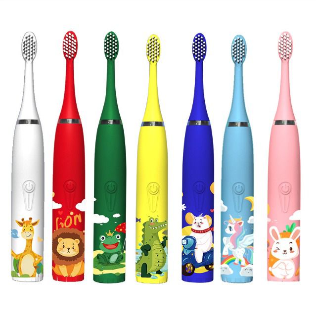💎 EXCLUSIVE OFFER 💎 1pc Smart Kids Electric Toothbrush – Battery Operated Soft Bristle Automatic Toothbrush for Children