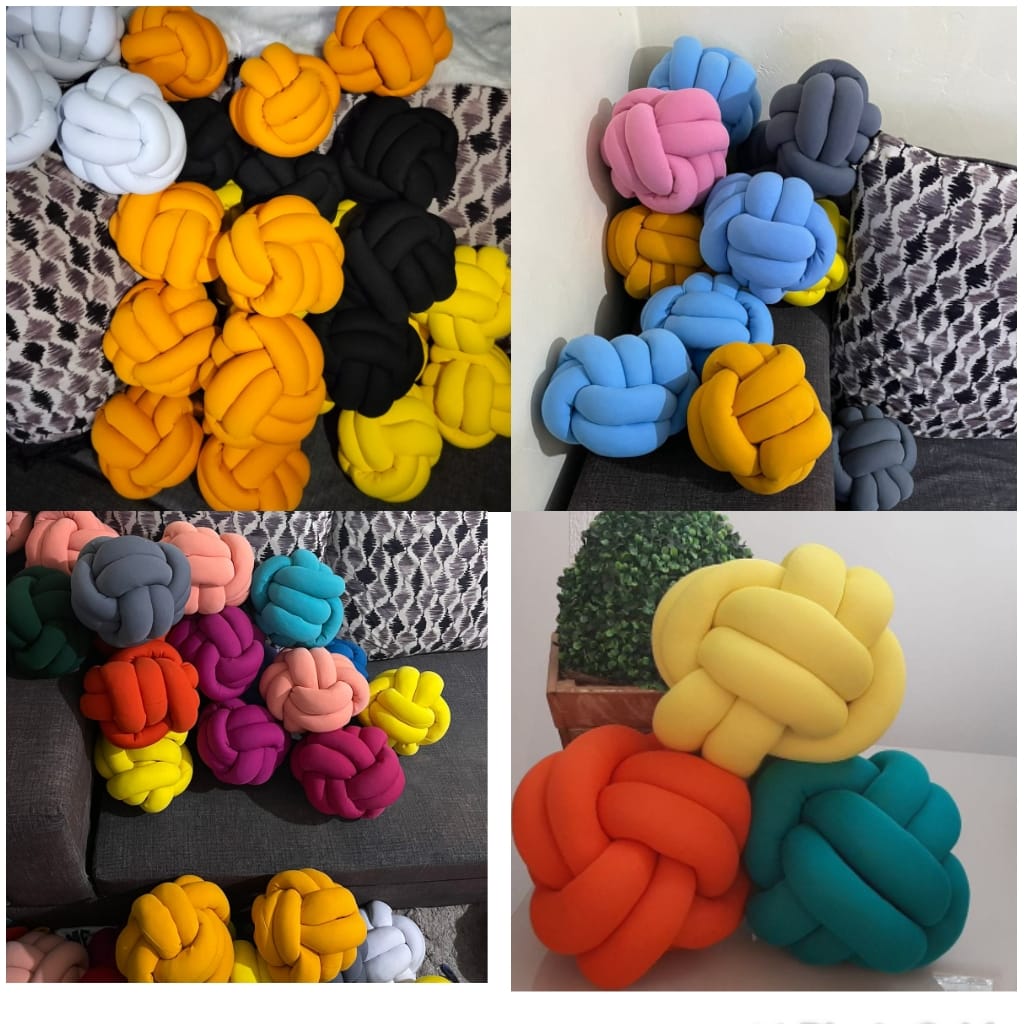 2 pcs classy high quality KNOT PILLOWS