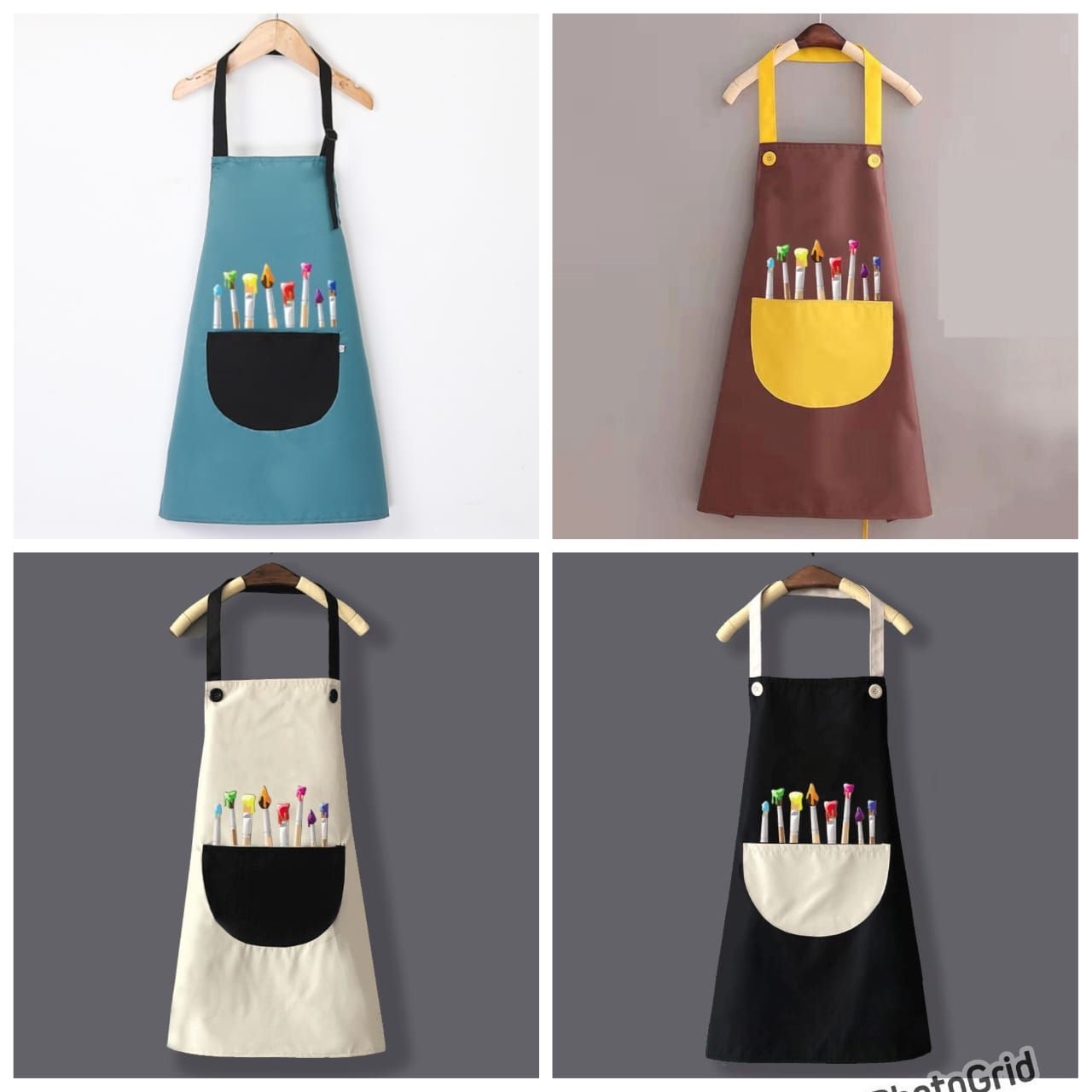 1 set classy high quality kitchen Kids waterproof aprons