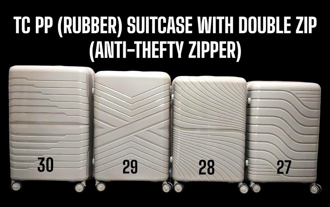 [ ⚡ FLASH OFFER ⚡ ] 3 IN 1 Size 30" Brand New High Quality Stylish and Luxurious Durable TC PP (RUBBER) FIBER WITH DOUBLE ZIP (ANTI THEFT ZIPPER) . Desiring To Serve The Best Experience