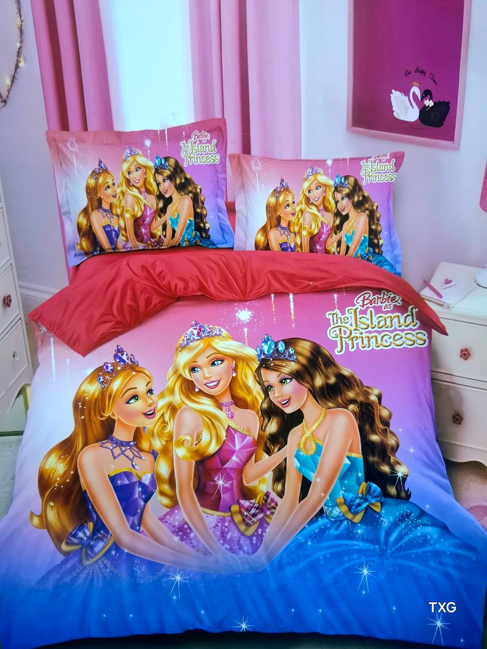 [ NEW LIMITED OFFER 🤩🤩✨ !!! ] 3 Pcs Size 4X6  Brand New Classy Stylish and Luxurious Cartoon themed duvets with  1 bedsheet and 1 pillowcases,Desiring To Serve The Best Experience