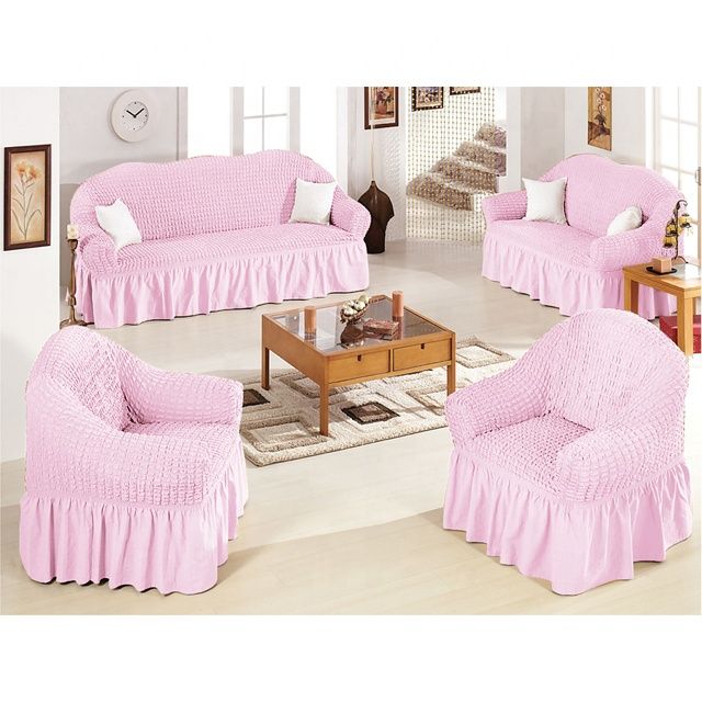 🛋️ Loose Sofa Cover Set 5-Seater (3:1:1) 🌟 Upgrade & protect your sofas ✨ Washable, stylish & durable 💯 Quick installation 🏡 Great for family use