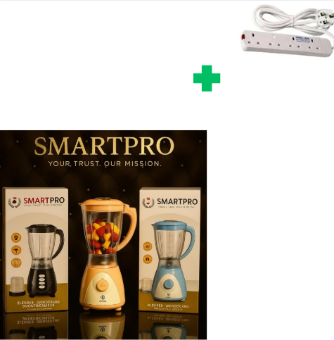 [🔥SPECIAL LIMITED OFFER🔥 🥑🌽ONLY AT KILIMALL !!! ] 2 IN 1 Classy Brand New Stylish and  Smartpro blender Designed With Durability and Functionality.Comes With a Free Extension.