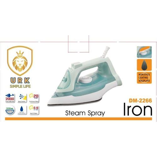 💰 BEST OFFER 💰 URK Steam Iron Box – Energy-Saving, Fast Heating, UK Plug, Lightweight & Durable for Smooth, Wrinkle-Free Clothes