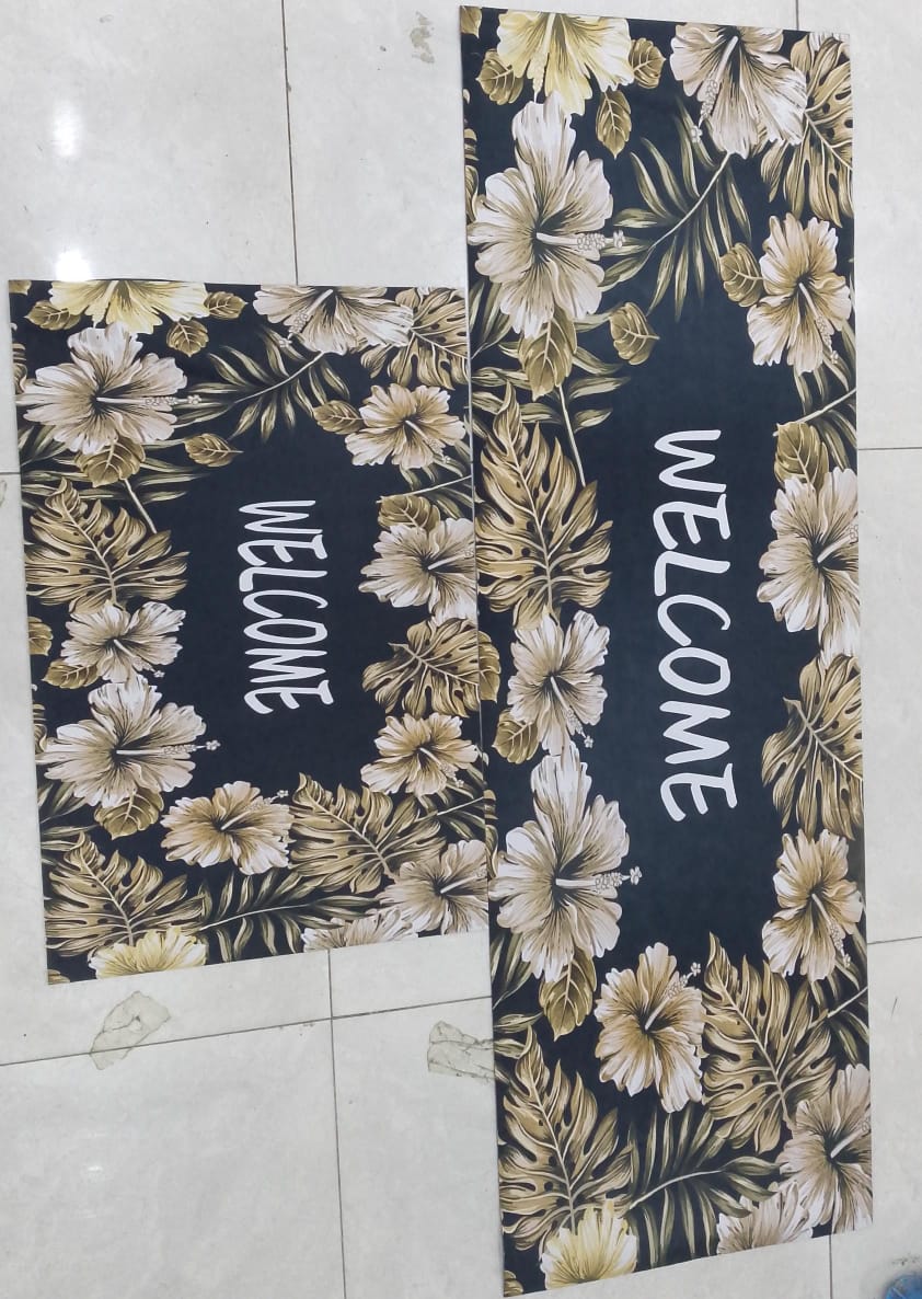 New arrival!! strong grip Rubber underside floor 3D 2in1 kitchen mat.