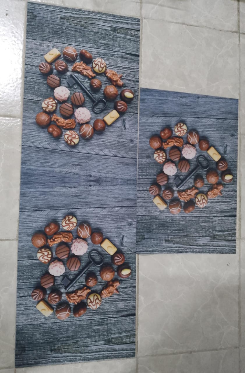 New arrival!! strong grip Rubber underside floor 3D 2in1 kitchen mat.