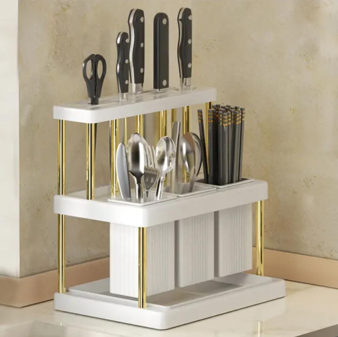 New arrival!! knives & Chopstick cage with 3 spoon slots Holder.
