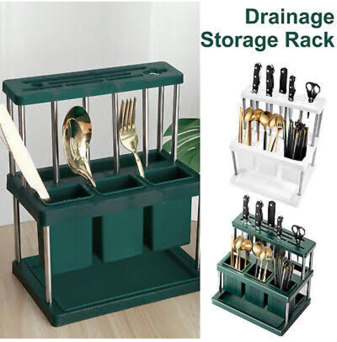 New arrival!! knives & Chopstick cage with 3 spoon slots Holder.