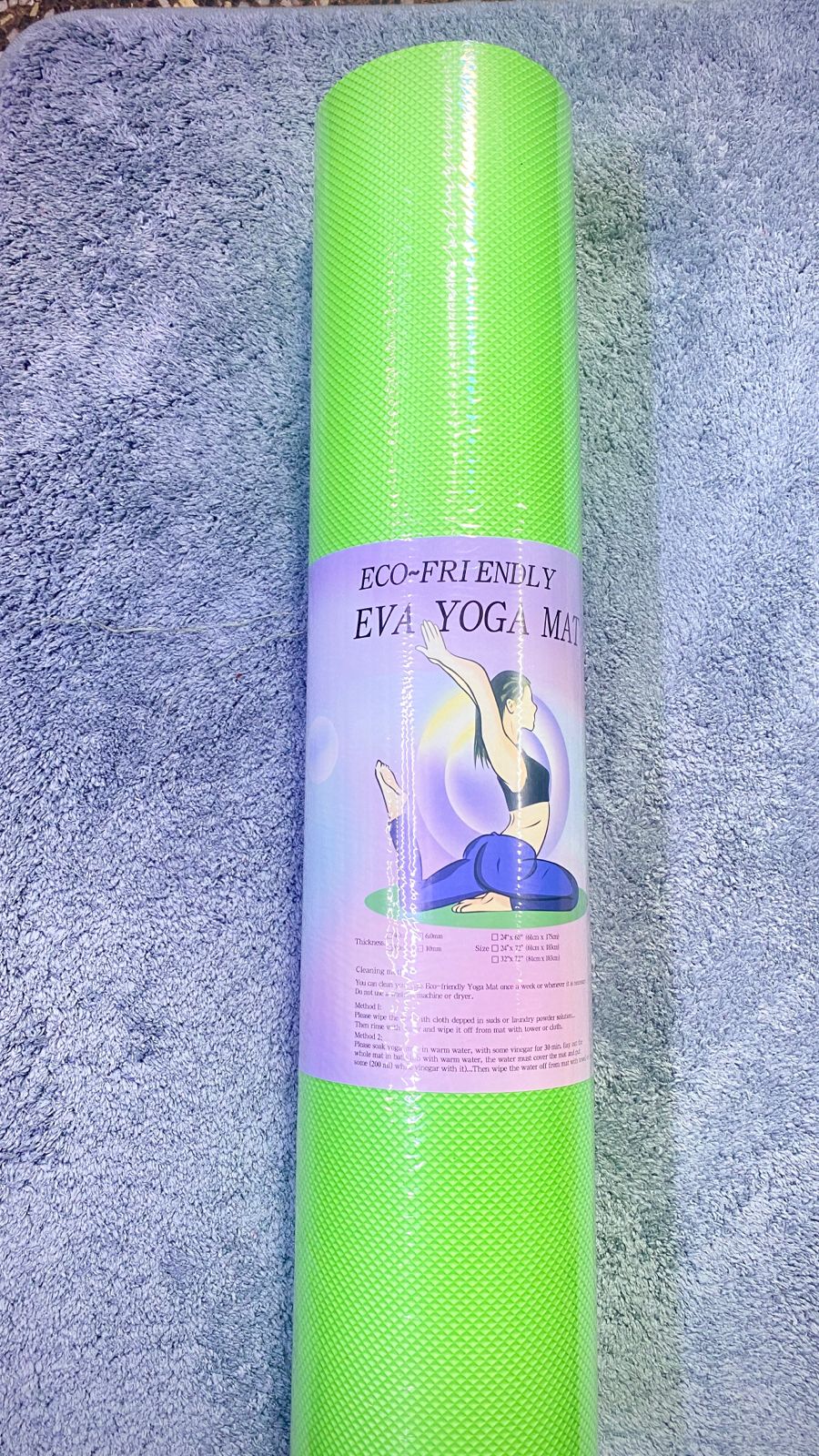 🥇 TOP OFFER 🥇 - NEW ARRIVAL  1Pc High Quality Yoga mats ; exercise mats size 173 cm* 61 cm * 0.6 mm At Affordable price and of  very high quality