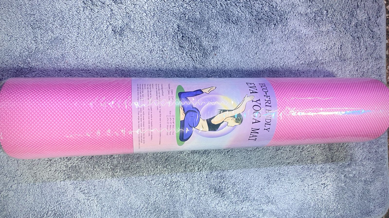 🥇 TOP OFFER 🥇 - NEW ARRIVAL  1Pc High Quality Yoga mats ; exercise mats size 173 cm* 61 cm * 0.6 mm At Affordable price and of  very high quality