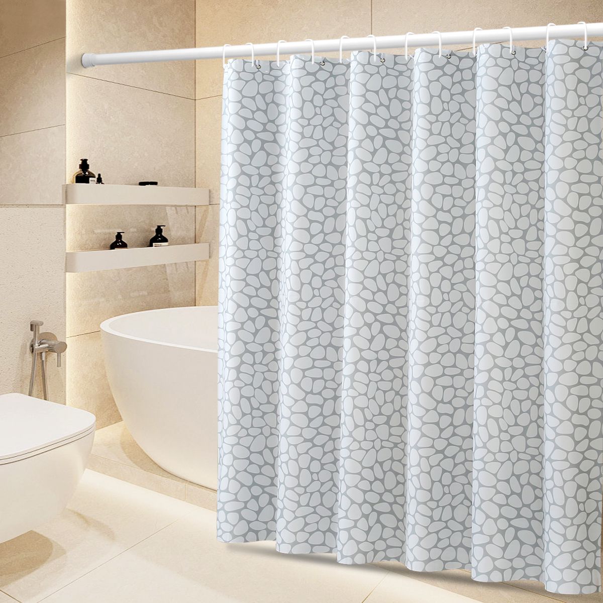 OFFER!!! OFFER!!!  1Pc High Quality Affordable Shower curtain 🚿 size (180 x 200cm)
