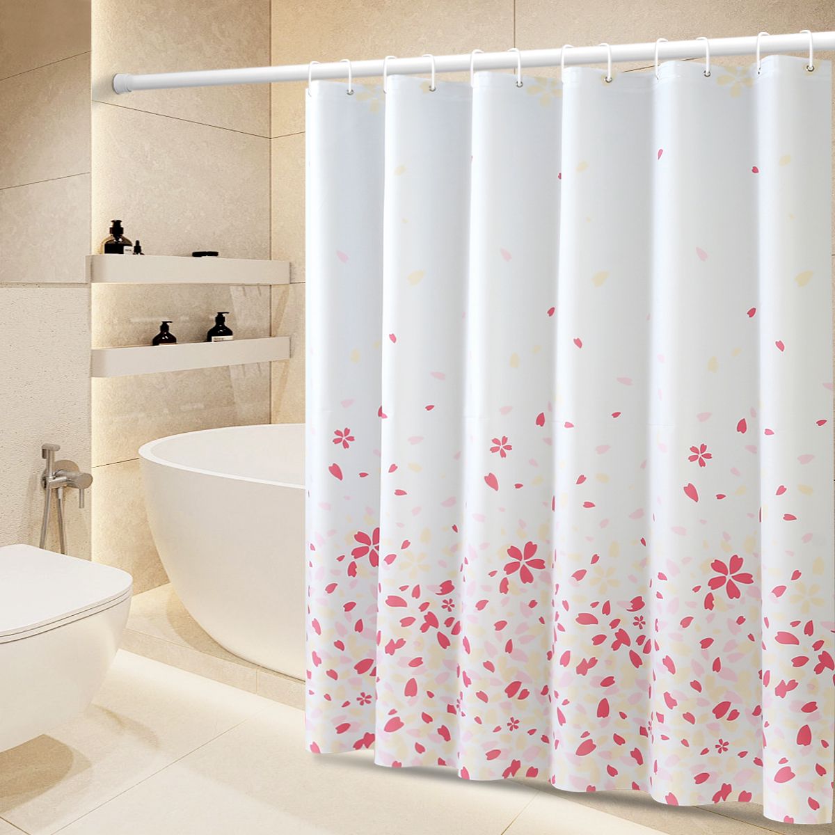 OFFER!!! OFFER!!!  1Pc High Quality Affordable Shower curtain 🚿 size (180 x 200cm)