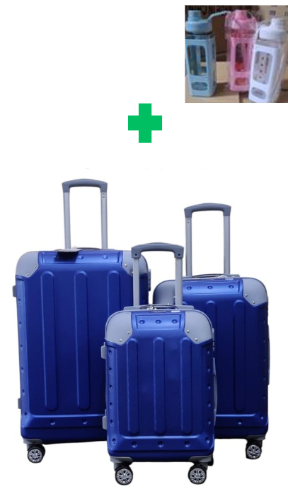 [🤑🥑** TRAVEL IN STYLE 🤩🤩✨ !!! ]  ✅️ 3 IN 1 SIZE 29 BRAND NEW STYLISH  JAZZ POWER ABS 005 DESIGN SUITCASE  .THAT COMES WITH A FREE 1PC  WATER BOTTLE ( RANDOM COLOR) AT AFFORDABLE PRICE