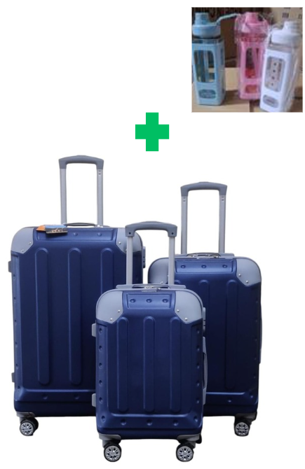 [🤑🥑** TRAVEL IN STYLE 🤩🤩✨ !!! ]  ✅️ 3 IN 1 SIZE 29 BRAND NEW STYLISH  JAZZ POWER ABS 005 DESIGN SUITCASE  .THAT COMES WITH A FREE 1PC  WATER BOTTLE ( RANDOM COLOR) AT AFFORDABLE PRICE