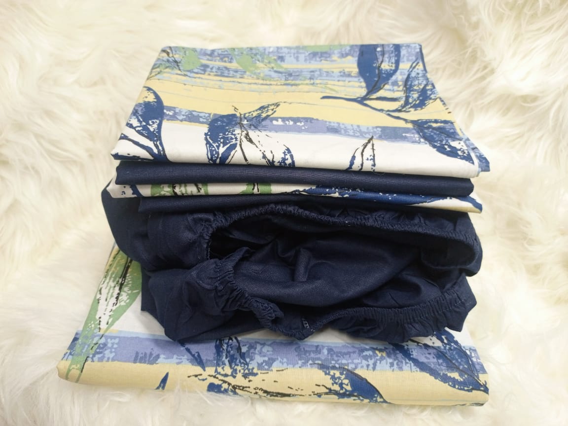 🤑🥑**HOT DEALS 🔥 !!]  6Pcs Size 6X7 Classy Brand New High Quality Stylish and Luxurious mix and match bedsheets ▪️1 pc pattern bedsheet ▪️1 pc plain fitted bedsheet✨4 pcs pillow cases