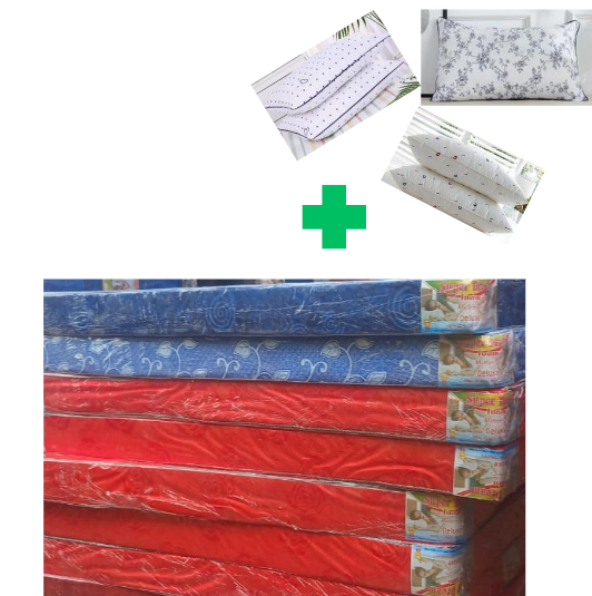 🍒MEGA SALE🍒🕳DONT MISS OUT🥑 Single Size [ 3.5 X 6 fts -6inches] Brand new Stylish and Luxurious Exclusive Medium density Plain Mattress..That Comes with a Free Pair of Pillow