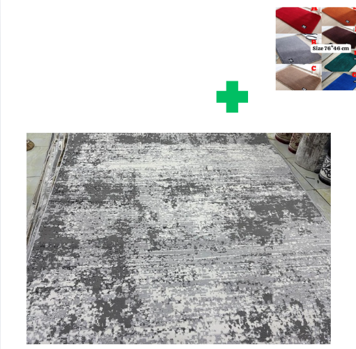 [📢PRICE DROP ALERT! SAVE BIG ON YOUR FAVES 🤑!!!]  1Pc Size [ 5X8fts] Brand new Stylish and Luxurious Turkish Carpets ...That Comes With a Free Doormat ( Random Color)