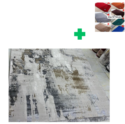 [📢PRICE DROP ALERT! SAVE BIG ON YOUR FAVES 🤑!!!]  1Pc Size [ 5X8fts] Brand new Stylish and Luxurious Turkish Carpets ...That Comes With a Free Doormat ( Random Color)