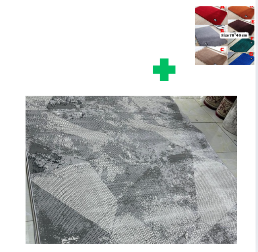 [📢PRICE DROP ALERT! SAVE BIG ON YOUR FAVES 🤑!!!]  1Pc Size [ 5X8fts] Brand new Stylish and Luxurious Turkish Carpets ...That Comes With a Free Doormat ( Random Color)