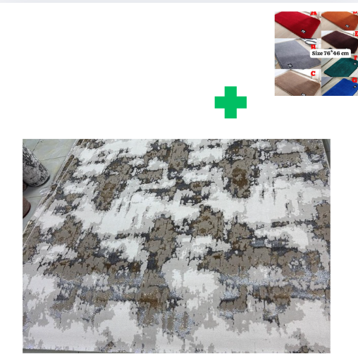 [📢PRICE DROP ALERT! SAVE BIG ON YOUR FAVES 🤑!!!]  1Pc Size [ 6X9fts] Brand new Stylish and Luxurious Turkish Carpets ...That Comes With a Free Doormat ( Random Color)