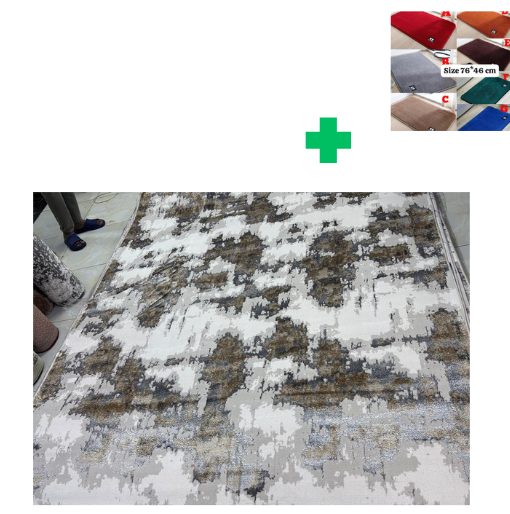 [📢PRICE DROP ALERT! SAVE BIG ON YOUR FAVES 🤑!!!]  1Pc Size [ 6X9fts] Brand new Stylish and Luxurious Turkish Carpets ...That Comes With a Free Doormat ( Random Color)