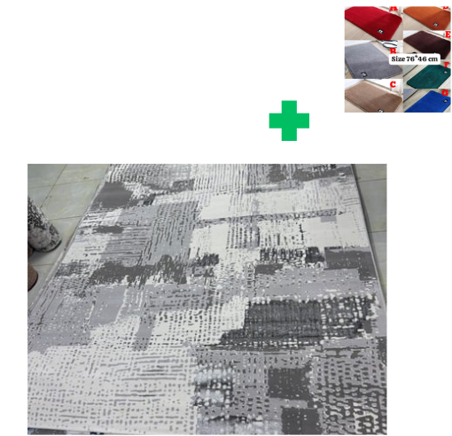 [📢PRICE DROP ALERT! SAVE BIG ON YOUR FAVES 🤑!!!]  1Pc Size [ 6X9fts] Brand new Stylish and Luxurious Turkish Carpets ...That Comes With a Free Doormat ( Random Color)