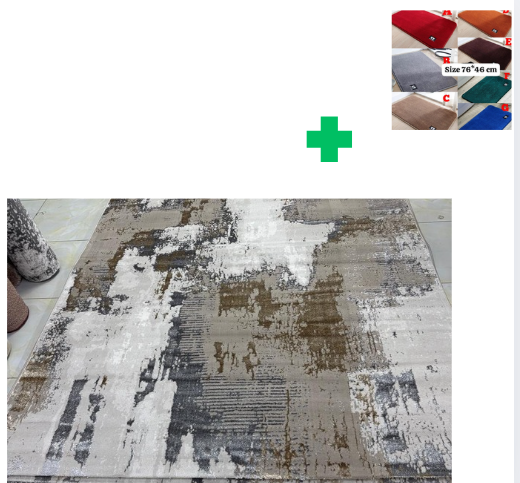 [📢PRICE DROP ALERT! SAVE BIG ON YOUR FAVES 🤑!!!]  1Pc Size [ 6X9fts] Brand new Stylish and Luxurious Turkish Carpets ...That Comes With a Free Doormat ( Random Color)