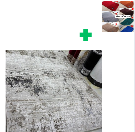 [📢PRICE DROP ALERT! SAVE BIG ON YOUR FAVES 🤑!!!]  1Pc Size [ 7X10fts] Brand new Stylish and Luxurious Turkish Carpets ...That Comes With a Free Doormat ( Random Color)