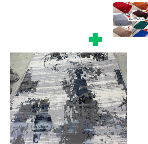 [📢PRICE DROP ALERT! SAVE BIG ON YOUR FAVES 🤑!!!]  1Pc Size [ 7X10fts] Brand new Stylish and Luxurious Turkish Carpets ...That Comes With a Free Doormat ( Random Color)