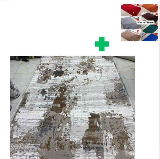 [📢PRICE DROP ALERT! SAVE BIG ON YOUR FAVES 🤑!!!]  1Pc Size [ 7X10fts] Brand new Stylish and Luxurious Turkish Carpets ...That Comes With a Free Doormat ( Random Color)