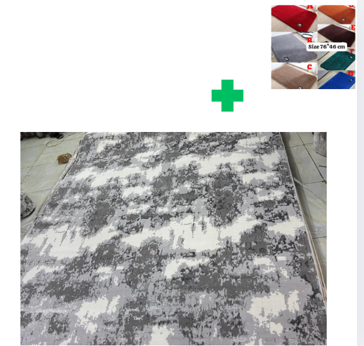 [📢PRICE DROP ALERT! SAVE BIG ON YOUR FAVES 🤑!!!]  1Pc Size [ 8X11fts] Brand new Stylish and Luxurious Turkish Carpets ...That Comes With a Free Doormat ( Random Color)